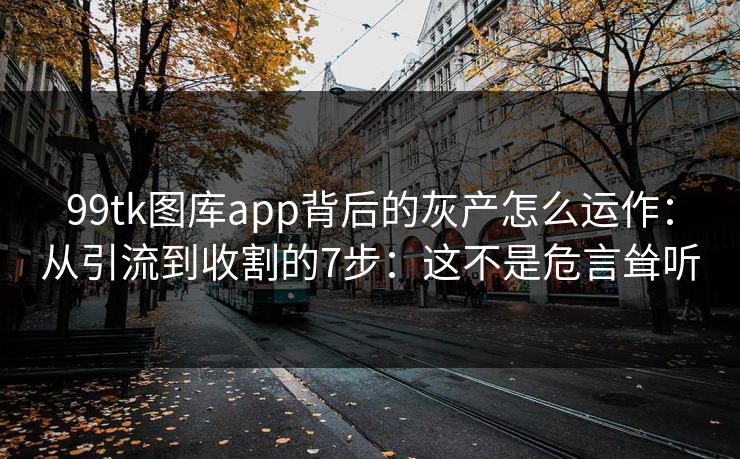 99tk图库app背后的灰产怎么运作：从引流到收割的7步：这不是危言耸听